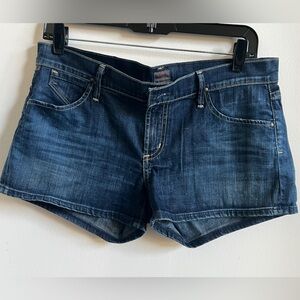 Citizens of Humanity Mandy Cutoff Denim Shorts Size 29 Dark Wash